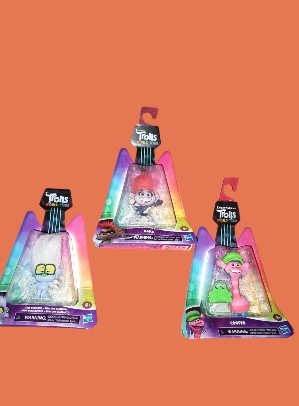 🆕DreamWorks Trolls World Tour Figures Lot of 3 Movie Toy Hasbro